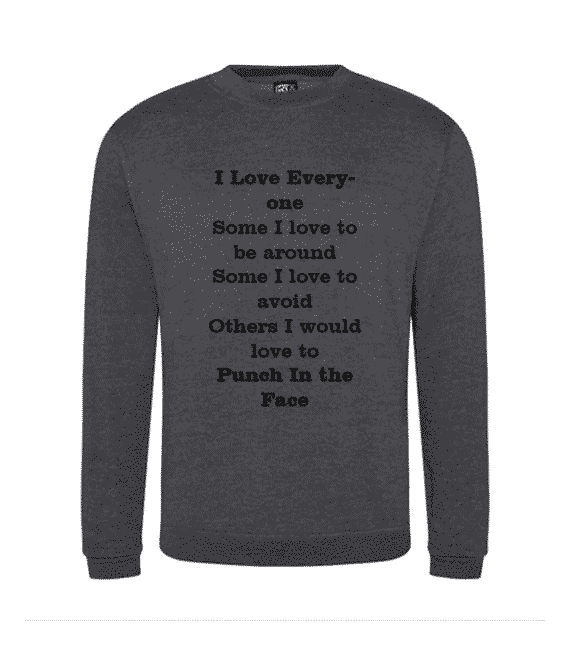 I Love Everyone Sweater Prpduct Image