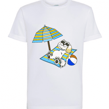 Dog Sunbathing Kids T-Shirt Product Image