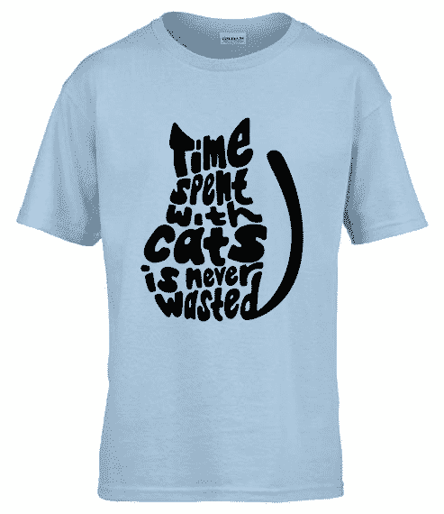 Time spent with cats Kids T-shirt Product Image